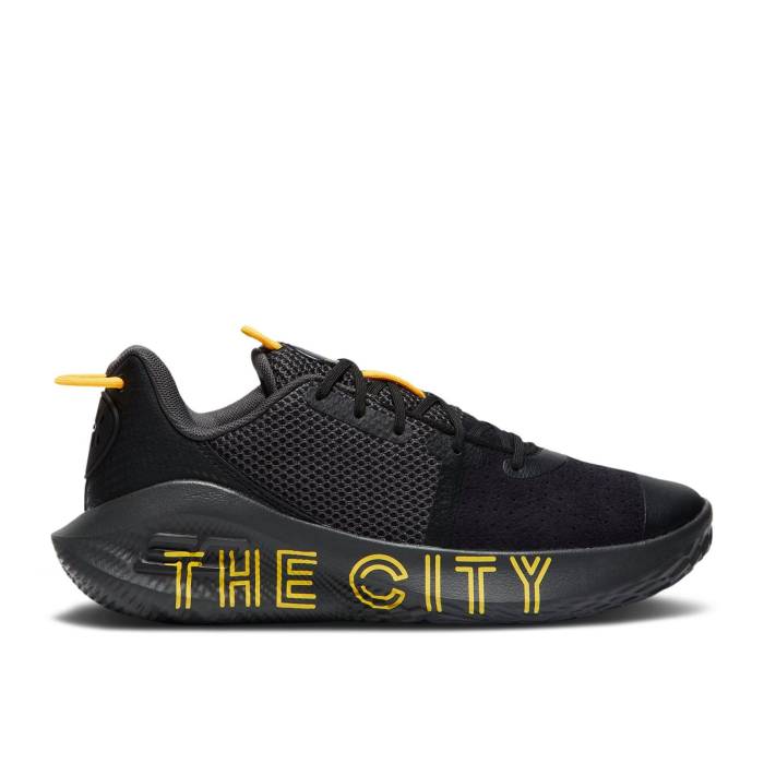 Curry Brand 【 Curry 6 Flotro \u0027The City\u0027 Men Black/Jet Grey/Taxi 】 カリー メンズ 黒いこと 黒いこと 薄墨色 薄墨色