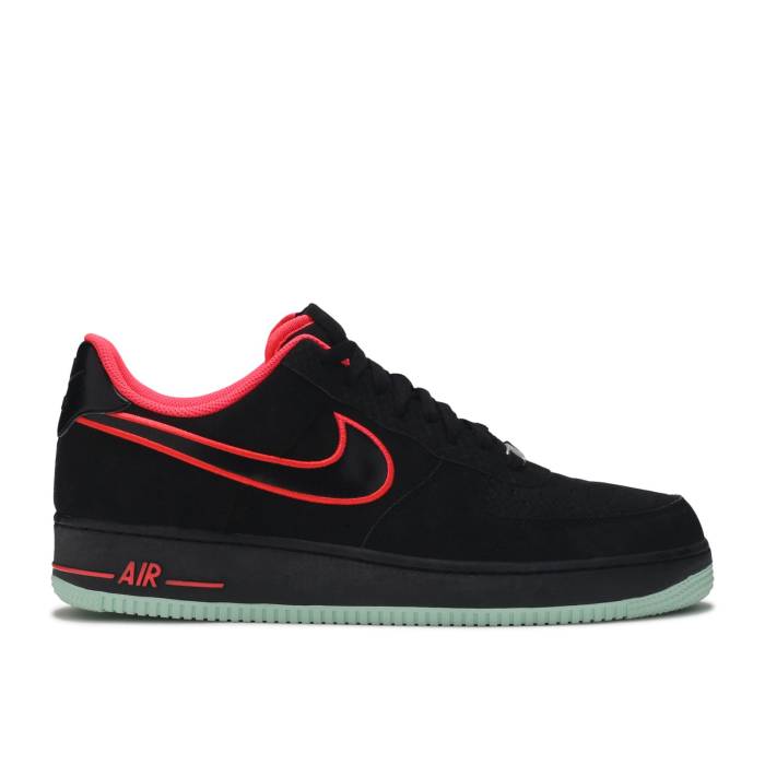 ナイキ Nike 【 Air Force 1 \u0027Yeezy\u0027 Men Black/Black-Laser Crimson-Arctic Green 】 メンズ 黒いこと 黒いこと green 緑・緑であること