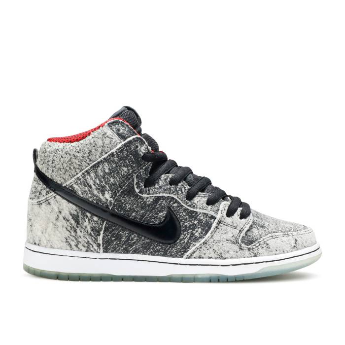 ナイキ Nike 【 Dunk High Premium Sb \u0027Salt Stain\u0027 Men Black/Black/Gym Red 】 ダンク 御機嫌 Premium 割り増し金 エスビー メンズ 黒いこと 黒いこと Red 赤・赤いこと