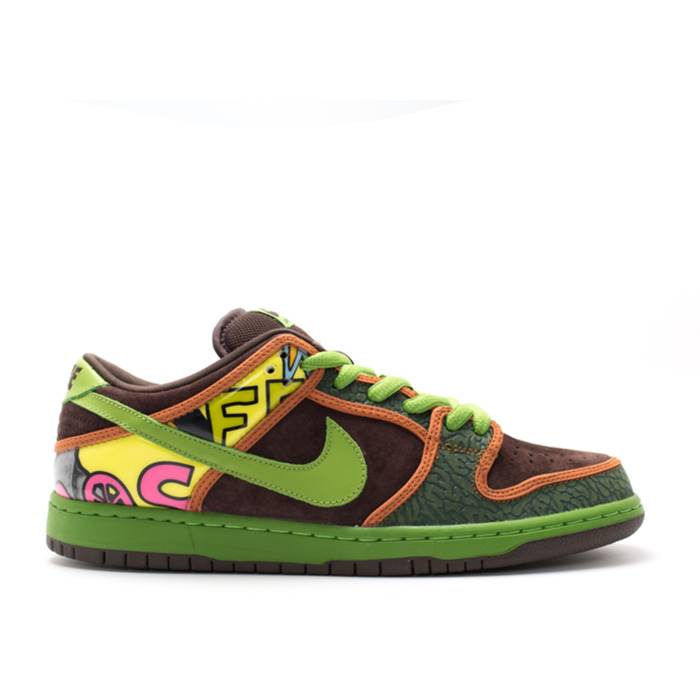 ナイキ Nike 【 Dunk Low Premium Sb Qs \u0027De La Soul\u0027 Men Safari/Altitude Green/Baroque Brown 】 ダンク Premium 割り増し金 エスビー 天使の都市 メンズ サファリ green 緑・緑であること 赤銅色 赤銅色