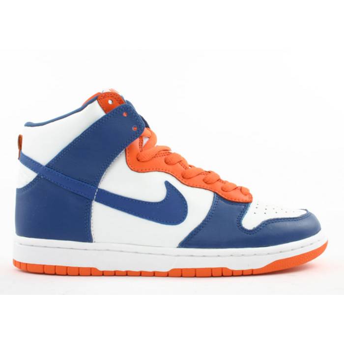 ナイキ Nike 【 Dunk High Men White/Blue Ribbon-Orange Blaze 】 ダンクハイ メンズ 白いこと 白いこと 青味 青み