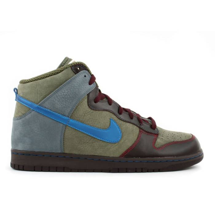 ナイキ Nike 【 Dunk High Premium Men Army Olive/Military Blue 】 ダンク ご機嫌 Premium 割り増し金 メンズ 正規陸軍 olive オリーブ 青碧 青碧