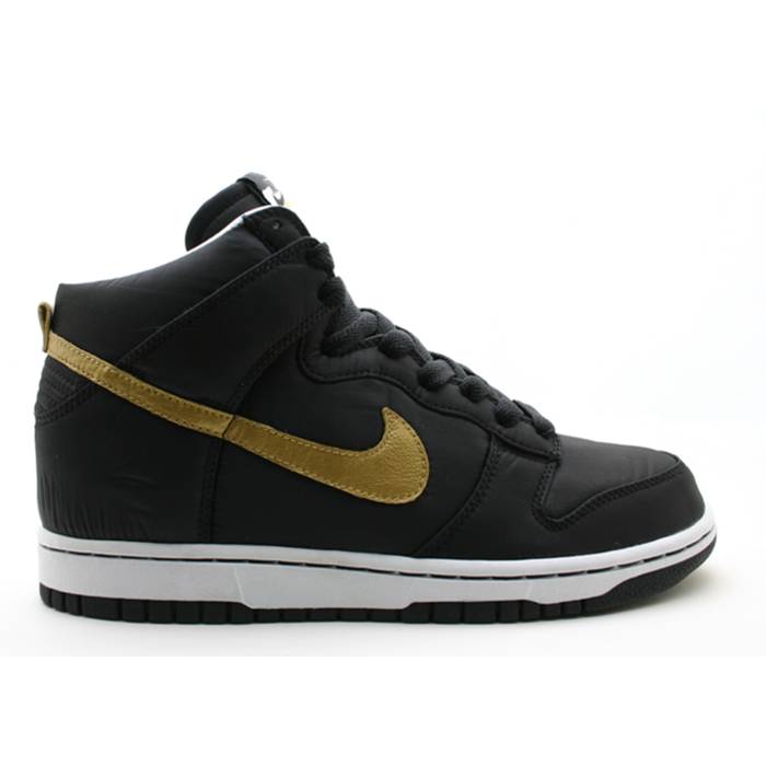 ナイキ Nike 【 Dunk High Nylon Men Black/Metallic Gold-White 】 ダンク 御機嫌 ナイロン メンズ 黒いこと 黒いこと