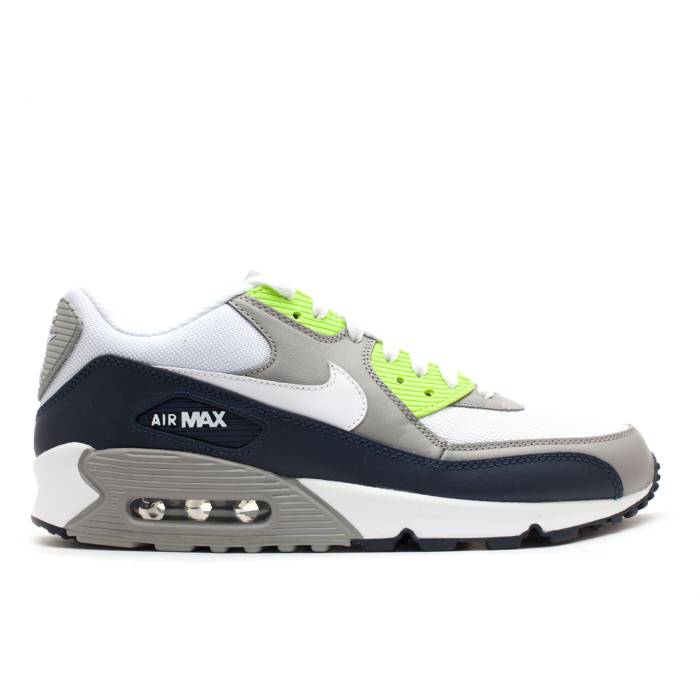 ナイキ Nike 【 Air Max 90 Men Obsidian/White-Medium Grey-Vlt 】 マックス メンズ｜スニケス