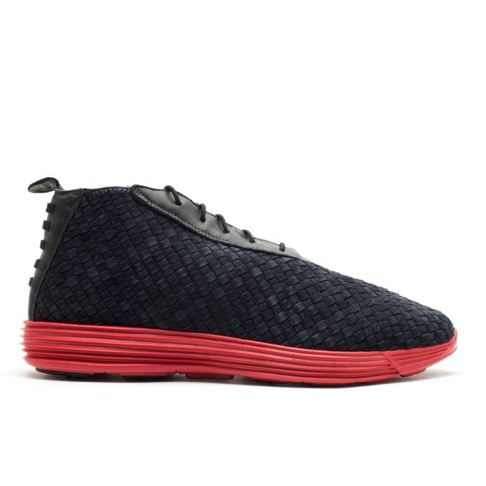 ナイキ Nike 【 Lunar Chukka Woven + 'France' Men Black/Anthracite-Varsity Red 】 ルーナー・ルナー チャッカ Woven ウーブン メンズ 黒色 ブラック Red 赤・レッド｜スニケス