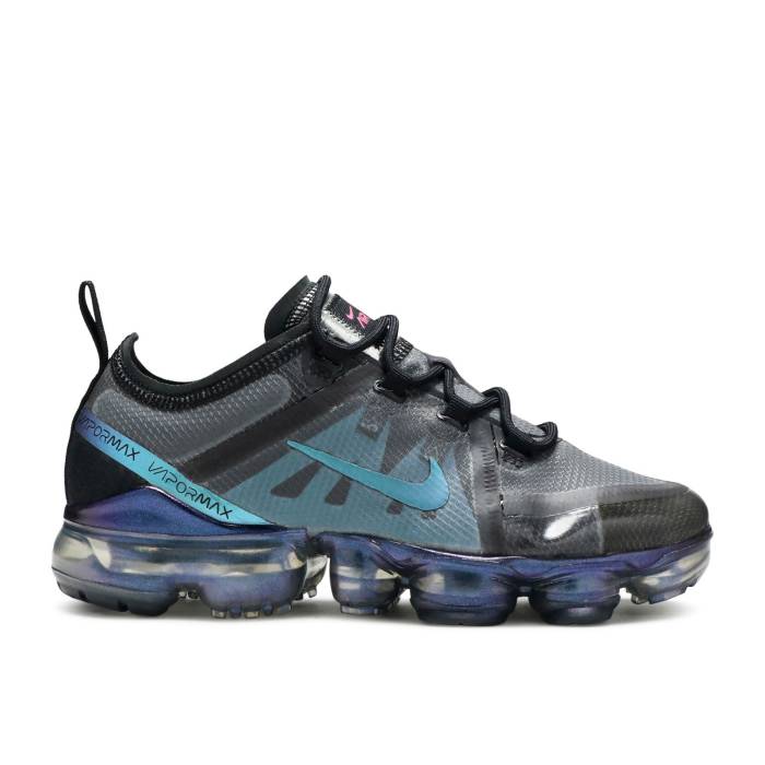 ナイキ Nike 【 Air Vapormax 2019 ガウス \u0027Throwback Future\u0027 Youth Black/Laser Fuchsia-Anthracite 】 お坊っちゃん キッズ 黒いこと 黒いこと Laser レーザ