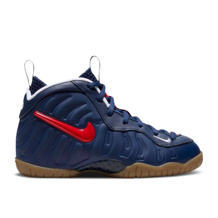 ナイキ Nike 【 Little Posite Pro Ps \u0027Usa\u0027 Youth Blue Void/White/Gum Light Brown/University Red 】 労働者階級 お坊っちゃん キッズ 青碧 青碧 白いこと 白いこと 赤銅色 赤銅色 Red 赤・赤いこと