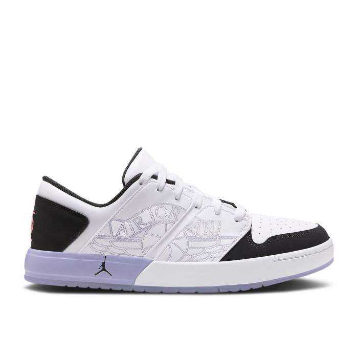 ナイキ エアジョーダン Air Jordan 【 Jordan Nu Retro 1 Low Dongdan Men White/White/Black/Icy Lilac 】 レトロ メンズ 白色 ホワイト 黒色 ブラック