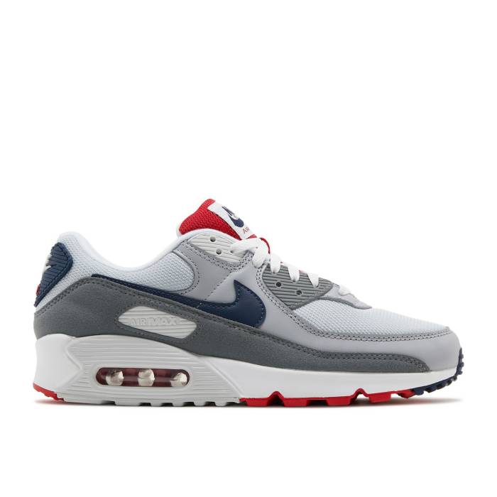 ナイキ Nike 【 Air Max 90 \u0027Usa 2021 - Pure Platinum\u0027 Men Pure Platinum/Wolf Grey/Cool Grey/Midnight Navy 】 マックス 純然たる メンズ 純然たる Platinum プラチナム 薄墨色 薄墨色 冷やりとした 紺色 米国海軍