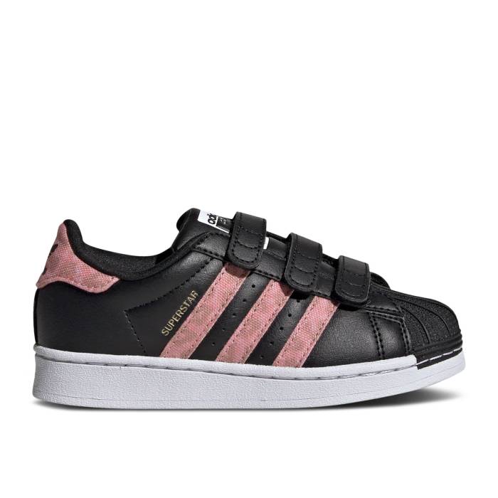 アディダス Adidas 【 Superstar Little Kid 'Black Wonder Clay Leopard' Youth Core Black/Core Black/Gold Metallic 】 Superstar スーパースター ジュニア キッズ コア 黒色 ブラック ゴールド｜スニケス 25,200円