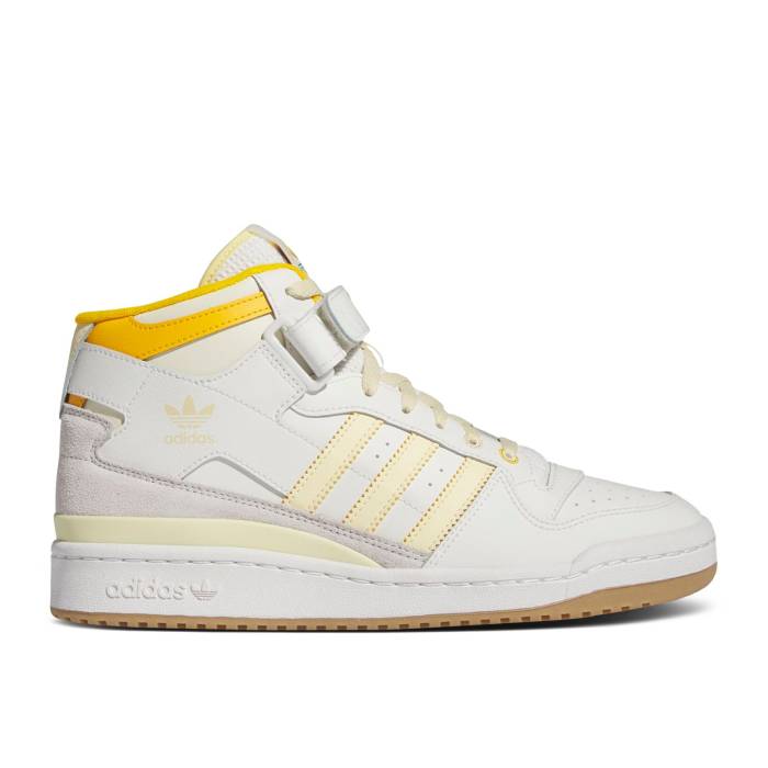 アディダス Adidas 【 Forum Mid \u0027Summer Camp - Easy Yellow\u0027 Men Cloud White/Easy Yellow/Crew Yellow 】 討論会 ミッド メンズ 白いこと 白いこと yellow 黄味がかった・黄色 労働者の一団