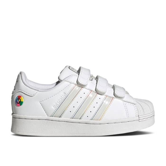 アディダス Adidas 【 Superstar Comfort Closure C 'Led Lights Pack - White' Youth Cloud White/Cloud White/Core Black 】 Superstar スーパースター ジュニア キッズ 白色 ホワイト コア 黒色 ブラック|スニケス