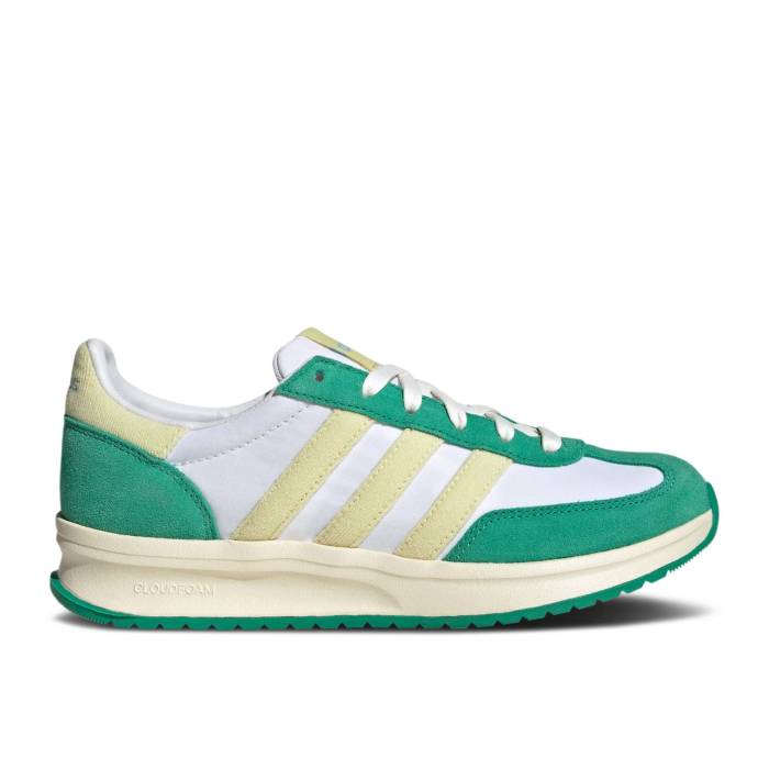 アディダス Adidas 【 Wmns Run 70S 2.0 White Yellow Semi Court Green Women Cloud White/Powder Yellow/Semi Court Green 】 ラン yellow 黄色・イエロー コート レディース 白色 ホワイト yellow 黄色・イエロー コート green
