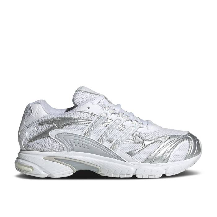 アディダス Adidas 【 Wmns Temper Run 2.0 \u0027White Silver Halo Blue\u0027 Women Cloud White/Grey One/Halo Blue 】 幽客 Silver しろがね色・しろがね色 レディース 白いこと 白いこと 薄墨色 薄墨色 青味 青み