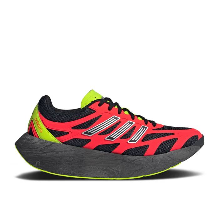 アディダス Adidas 【 Adizero Aruku \u0027Carbon Solar Red\u0027 Men Carbon/Core Black/Solar Red 】 アディゼロ メンズ 炭素 中核グループ 黒いこと 黒いこと Red 赤・赤いこと メンズ靴-スニーカー