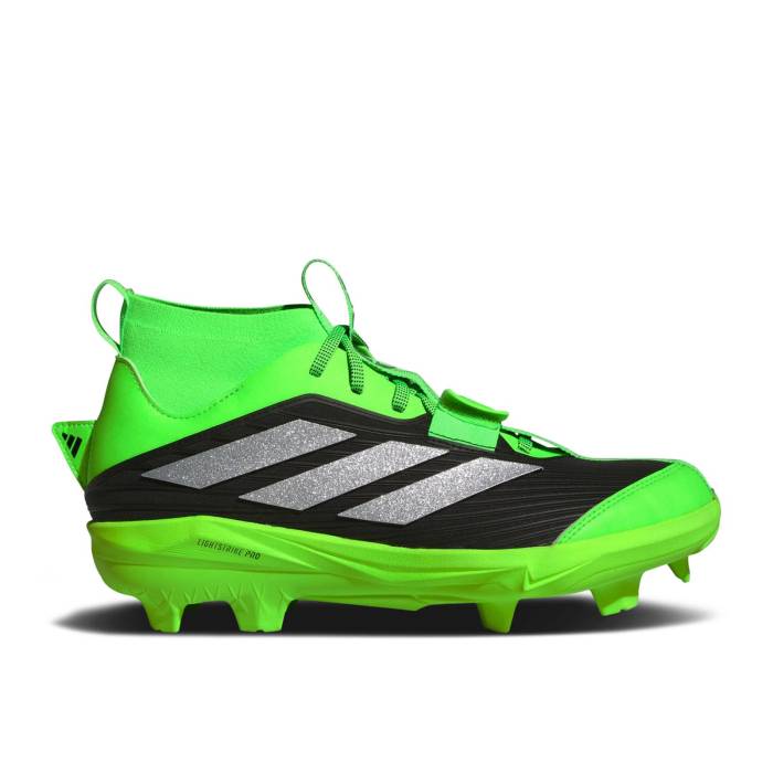 アディダス Adidas 【 Adizero Edge+ \u0027Solar Green Silver Metallic Black\u0027 Men Team Solar Green/Silver Metallic/Core Black 】 アディゼロ green 緑・緑であること Silver しろがね色・しろがね色 メンズ Team 野球クラブ green 緑・緑であること Silver