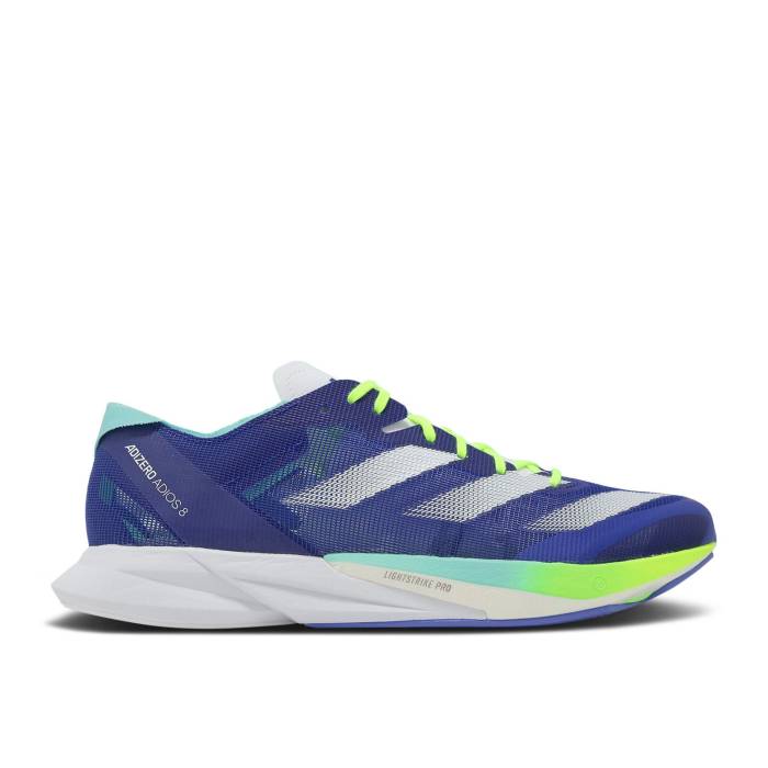 アディダス Adidas 【 Adizero Adios 8 'Lucid Blue Lemon' Men Lucid Blue/Zero Metallic/Lucid Lemon 】 アディゼロ アディオス 青色 ブルー メンズ 青色 ブルー ゼロ|スニケス