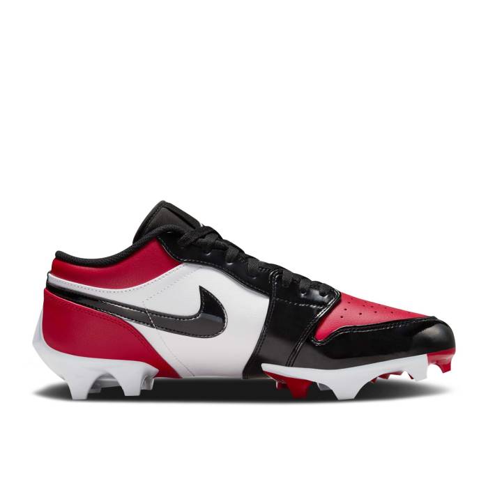 ナイキ エアジョーダン Air Jordan 【 Jordan 1 Low Td Cleat Bred Toe Men Gym Red/Black/White 】 メンズ Red 赤・レッド 黒色 ブラック 白色 ホワイト