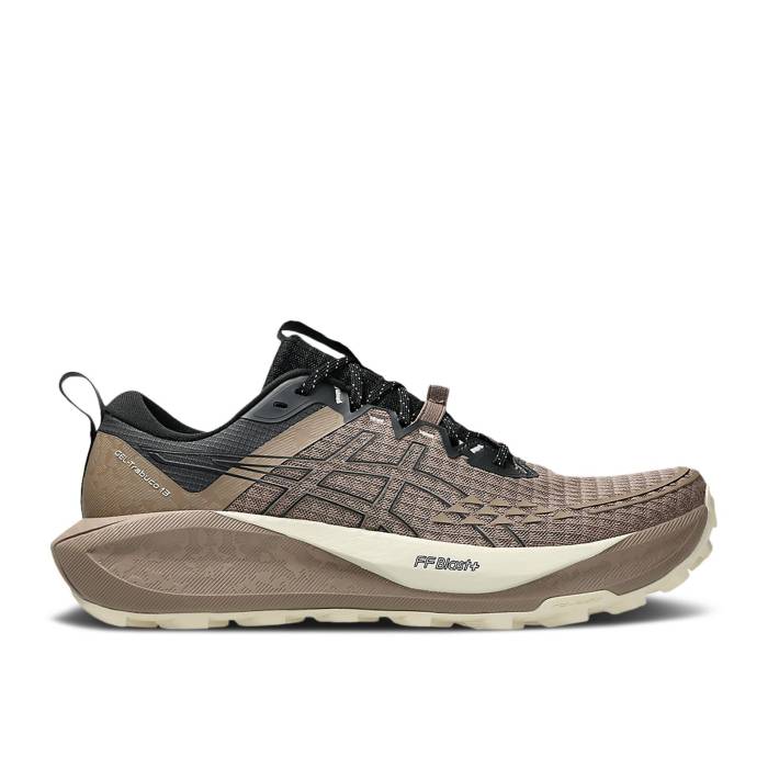 アシックス Asics 【 Gel Trabuco 13 \u0027Taupe Grey\u0027 Men Taupe Grey/Black 】 13 サー青二才 メンズ 薄墨色 薄墨色 黒いこと 黒いこと