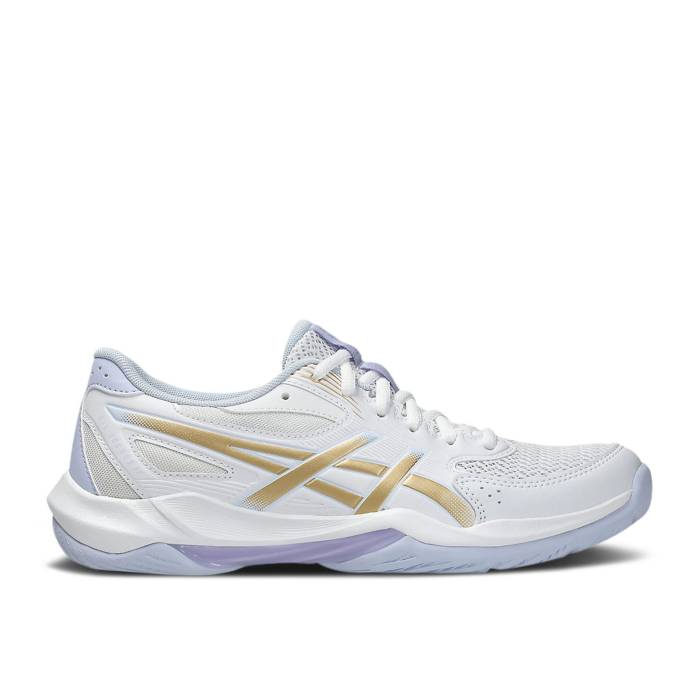 アシックス Asics 【 Wmns Gel Rocket 12 \u0027White Champagne\u0027 Women White/Champagne 】 レディース 白いこと 白いこと