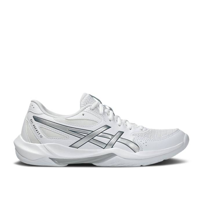 アシックス Asics 【 Wmns Gel Rocket 12 \u0027White Pure Silver\u0027 Women White/Pure Silver 】 純然たる レディース 白いこと 白いこと 純然たる Silver しろがね色・しろがね色