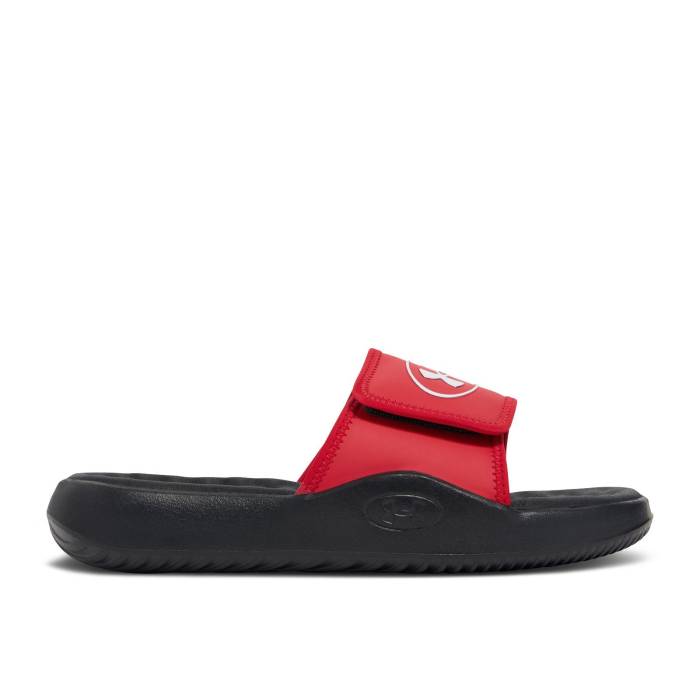 アンダーアーマー Under Armour 【 Ignite Pro 8 Slide \u0027Red Black\u0027 Men Red/Black/White 】 イグナイト 労働者階級 Slide サンダル メンズ Red 赤・赤いこと 黒いこと 黒いこと 白いこと 白いこと