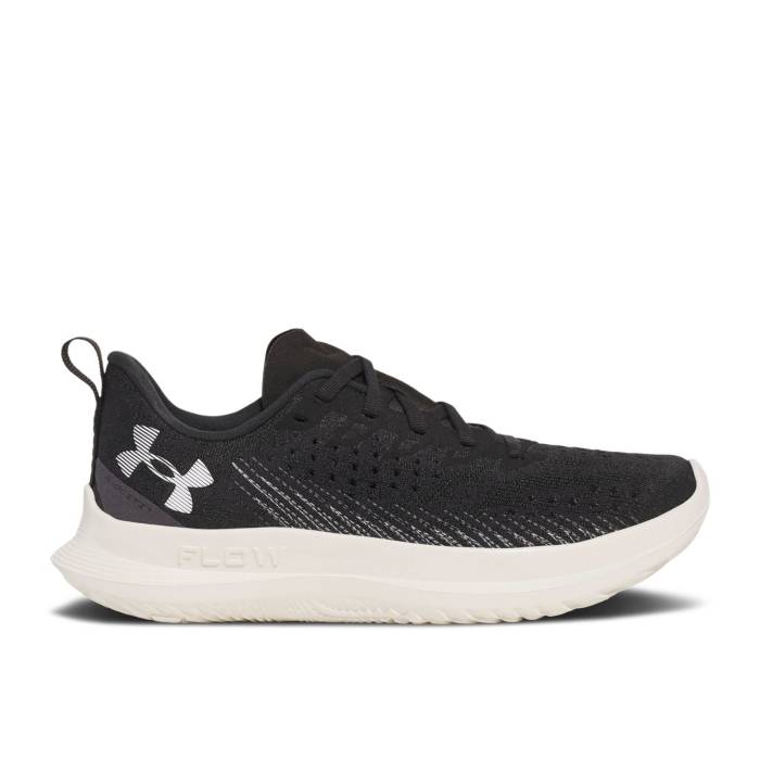 アンダーアーマー Under Armour 【 Wmns Flow Velociti 4 \u0027Black Stone\u0027 Women Black/Stone/White Quartz 】 流通受け答え レディース 黒いこと 黒いこと 白いこと 白いこと