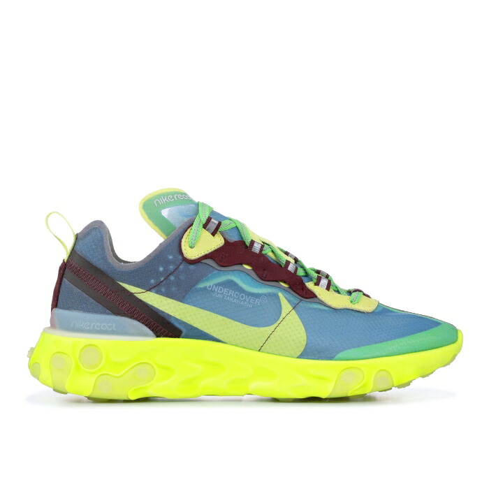 ナイキ Nike 【 Undercover X React Element 87 'Lakeside' Men Lakeside/Electric Yellow-Night Maroon-Black 】 アンダーカバー リアクト エレメント メンズ|スニケス