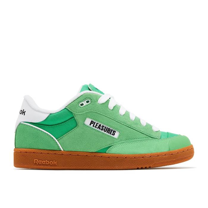 リーボック Reebok 【 Pleasures X Club C Bulc \u0027Sport Green Gum\u0027 Men Sport Green/Raw Green/White/Gum 】 野球クラブ green 緑・緑であること メンズ green 緑・緑であること 白いこと 白いこと