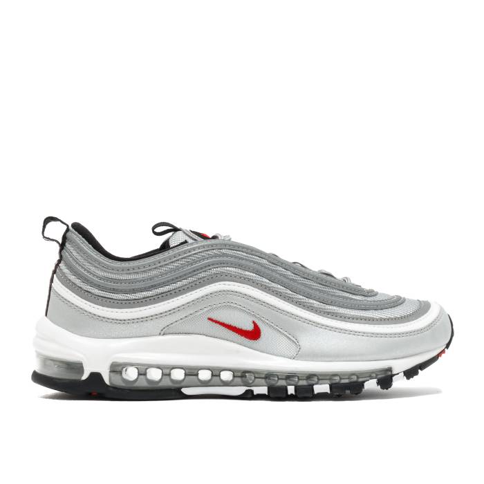 ナイキ Nike 【 Air Max 97 Og Qs 'Silver Bullet' 2017 Men Metallic Silver/Varsity Red-White-Black 】 マックス メンズ Silver 銀色・シルバー画像