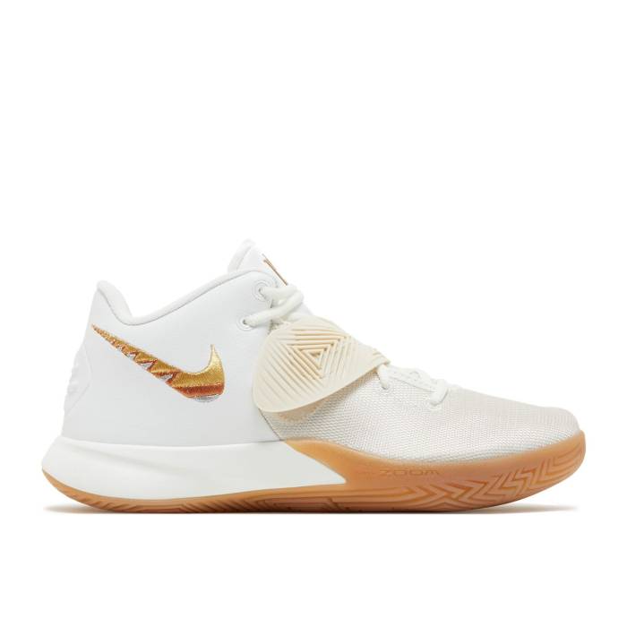 ナイキ Nike 【 Kyrie Flytrap 3 \u0027White Metallic Gold Gum\u0027 Men Summit White/Metallic Silver/Metallic Copper/Metallic Gold 】 Kyrie カイリー 飛行一回り ゴールド メンズ 白いこと 白いこと Silver しろがね色・しろがね色 銅色 コッ