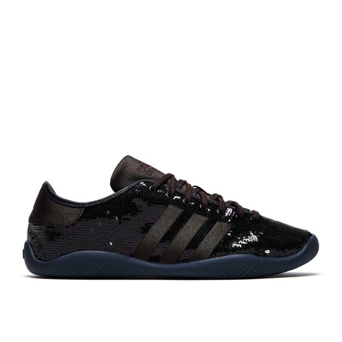 アディダス Adidas 【 Wales Bonner X Karintha \u0027Brown Sequins\u0027 Men Core Black/Silver Metallic/Dark Brown 】 メンズ 中核グループ 黒いこと 黒いこと Silver しろがね色・しろがね色 赤銅色 赤銅色