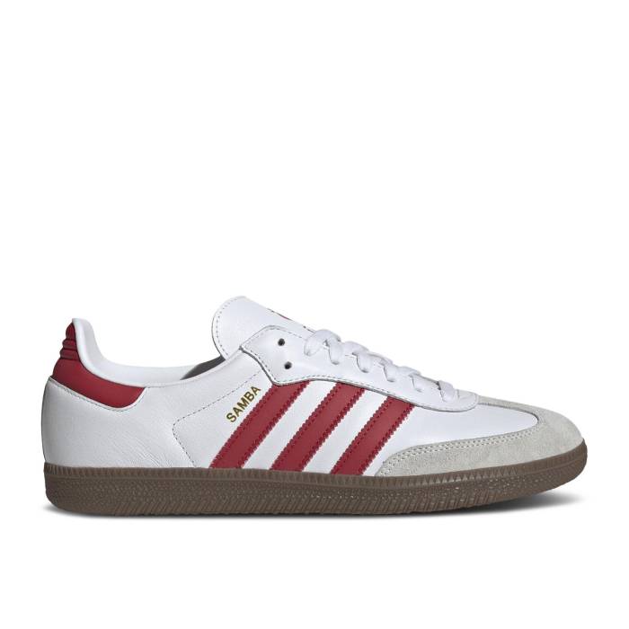 アディダス Adidas 【 Liverpool Fc X Samba Home Kit Men Footwear White/Strawberry Red/Gum 】 サンバ メンズ 白色 ホワイト Red 赤・レッド