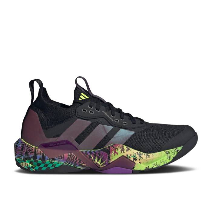 アディダス Adidas 【 Jeremy Scott X Rapidmove Adv 2 \u0027Pride\u0027 Men Core Black/Aurora Metallic/Acid Yellow 】 ジェレミー メンズ 中核グループ 黒いこと 黒いこと yellow 黄味がかった・黄色