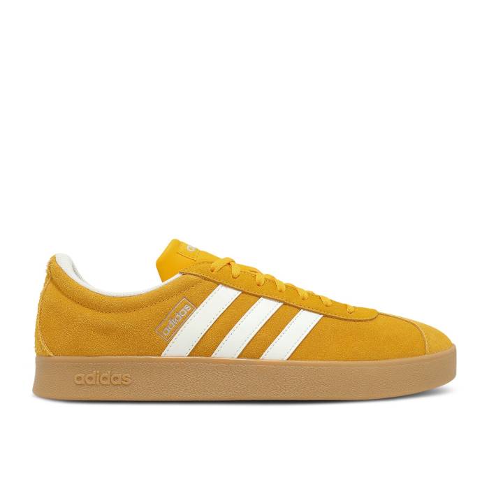 アディダス Adidas 【 Vl Court Classic \u0027Yellow White Gum\u0027 Men Yellow/Footwear White/Gum 】 厚地の外套 古典派音楽 白いこと 白いこと メンズ yellow 黄味がかった・黄色 白いこと 白いこと