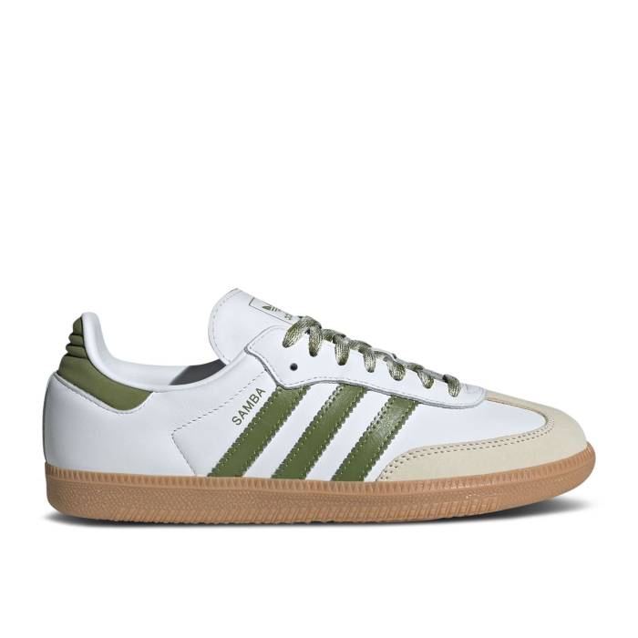 アディダス Adidas 【 Samba Og \u0027White Tech Olive Gum\u0027 Men Cloud White/Tech Olive/Gum 】 サンバ テック olive オリーブ メンズ 白いこと 白いこと テック olive オリーブ