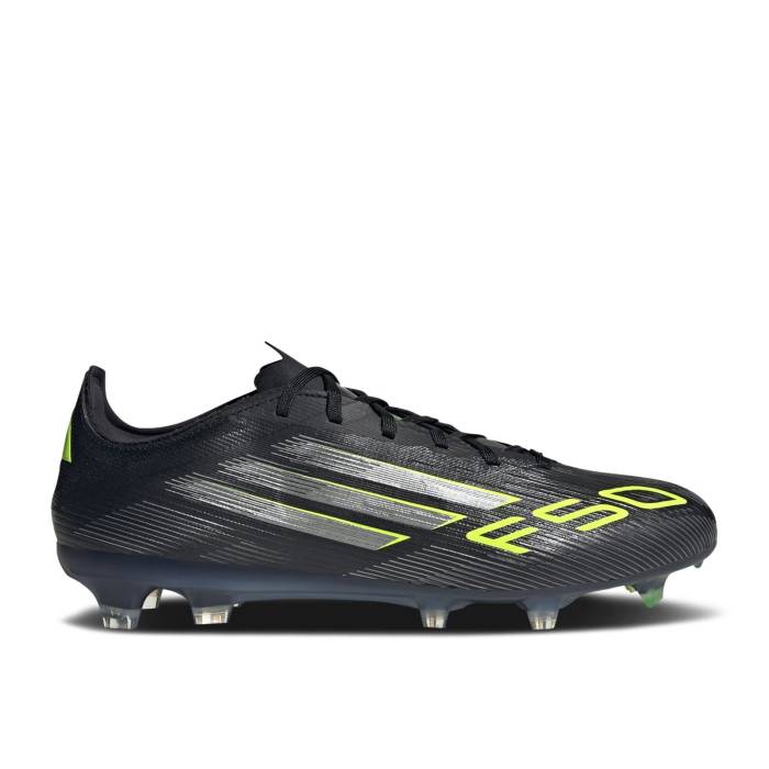 アディダス Adidas 【 Adizero F50 Pro Fg \u0027Electric Stealth Pack\u0027 Men Core Black/Iron Metallic/Lucid Lemon 】 アディゼロ 労働者階級 ステルス メンズ 中核グループ 黒いこと 黒いこと