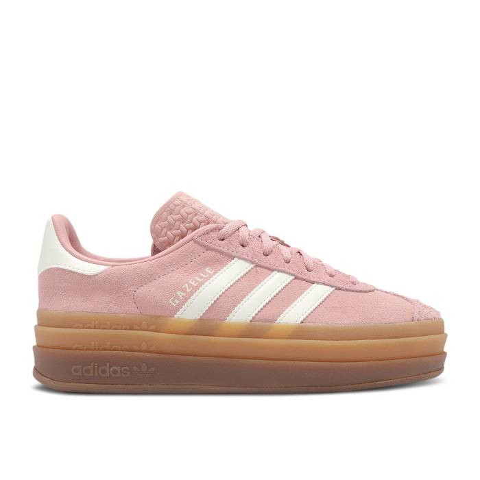 アディダス Adidas 【 Wmns Gazelle Bold \u0027Wonder Mauve\u0027 Women Wonder Mauve/Off White/Gum 】 ガゼル レディース 白いこと 白いこと