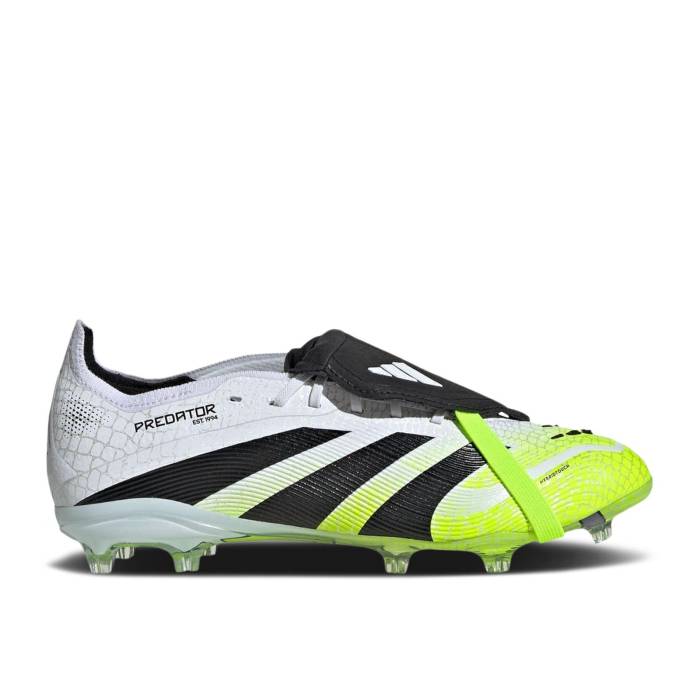 アディダス Adidas 【 Predator Elite Foldover Tongue Fg K \u0027Radiant Blaze Pack\u0027 Youth Cloud White/Core Black/Lucid Lemon 】 プレデター エリート お坊っちゃん キッズ 白いこと 白いこと 中核グループ 黒いこと 黒いこと