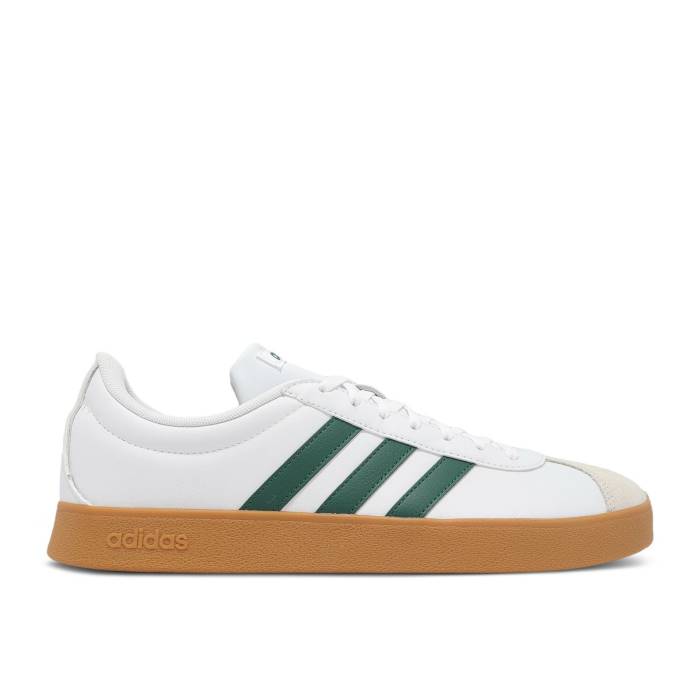 アディダス Adidas 【 Vl Court Base \u0027White Collegiate Green\u0027 Men Cloud White/Collegiate Green/Grey One 】 厚地の外套 メンズ 白いこと 白いこと green 緑・緑であること 薄墨色 薄墨色