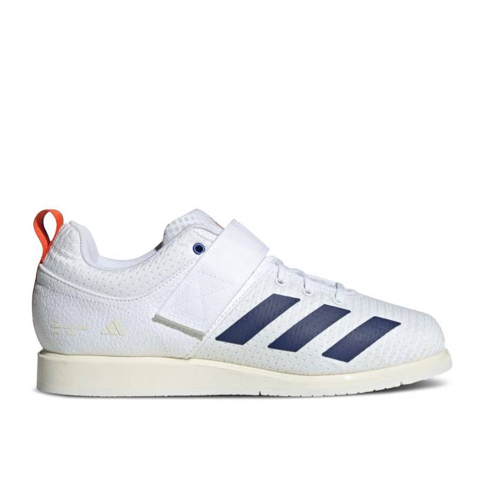 アディダス Adidas 【 Powerlift 5 White Dark Blue Men Cloud White/Dark Blue/Royal Blue 】 パワーフィット メンズ 白色 ホワイト 青色 ブルー