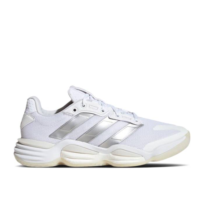 アディダス Adidas 【 Wmns Stabil 16 Indoor \u0027Cloud White Silver Metallic\u0027 Women Cloud White/Silver Metallic/Grey One 】 白いこと 白いこと Silver しろがね色・しろがね色 レディース 白いこと 白いこと Silver しろがね色・しろがね色 薄墨色 グレ