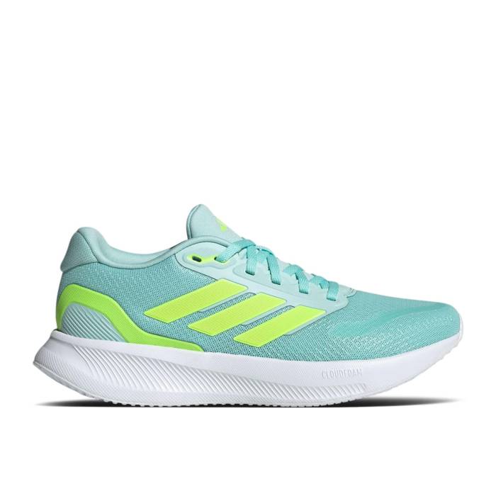 アディダス Adidas 【 Wmns Runfalcon 5 \u0027Flash Aqua Lucid Lemon\u0027 Women Semi Flash Aqua/Lucid Lemon/Core Black 】 アクア レディース アクア 中核グループ 黒いこと 黒いこと