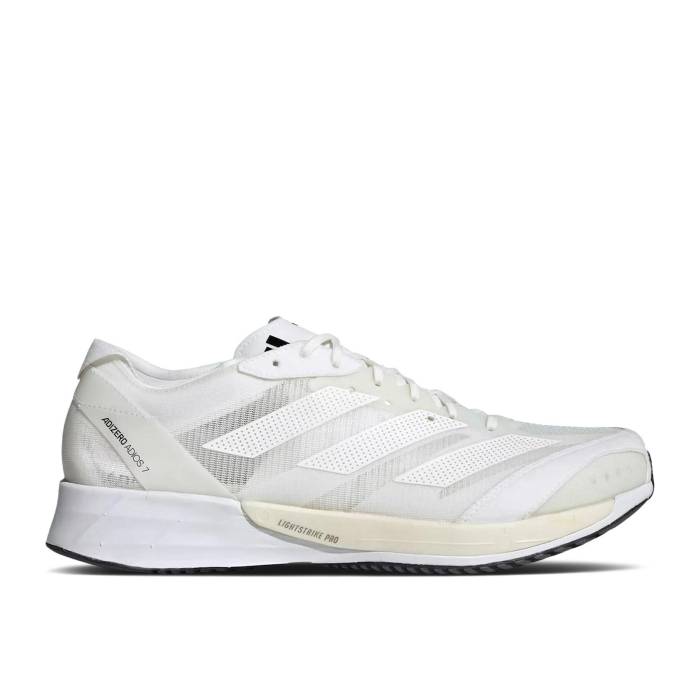 アディダス Adidas 【 Adizero Adios 7 Non Dyed White Men Non Dyed/Cloud White/Core Black 】 アディゼロ アディオス メンズ 白色 ホワイト コア 黒色 ブラック