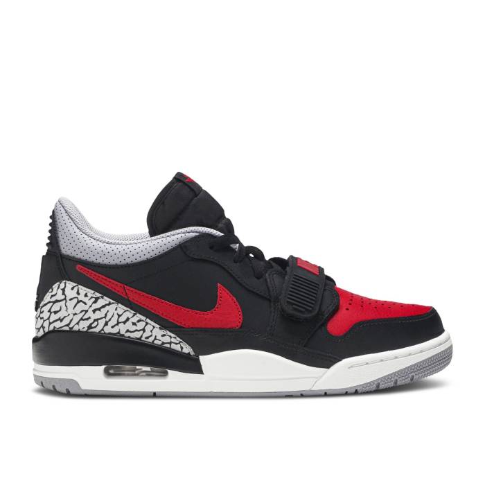 ナイキ エアジョーダン Air Jordan 【 Jordan Legacy 312 Low Bred Cement Sample Men Black/Black/Cement Grey/Gym Red 】 legacy レガシー メンズ 黒色 ブラック 灰色・シメント 灰色 グレー Red 赤・レッド