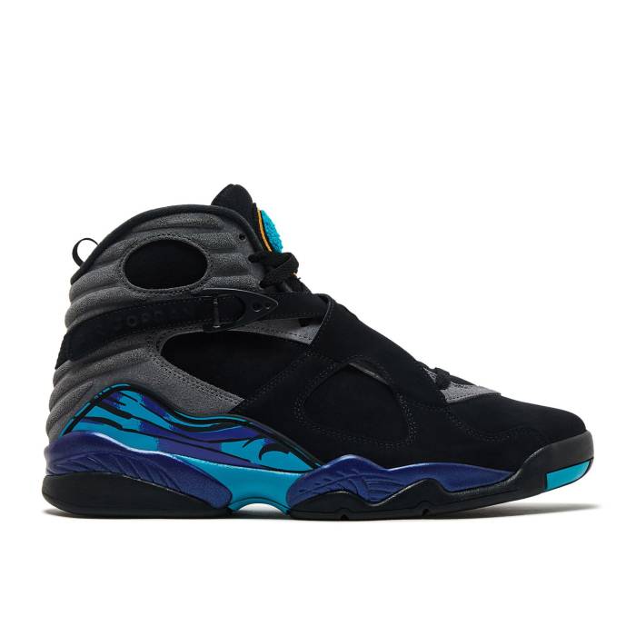 ナイキ エアジョーダン Air Jordan 【 Jordan 8 Retro Aqua 2025 Men Black/True Red/Iron Grey/Bright Concord/Aquatone 】 レトロ メンズ 黒色 ブラック Red 赤・レッド 灰色 グレー コンコルド・コンコード