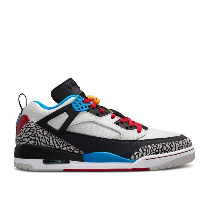 ナイキ エアジョーダン Air Jordan 【 Jordan Spizike Low Se Bordeaux Men Neutral Grey/Varsity Maize/Surf Blue/Dark Shadow/Varsity Red/Black 】 メンズ 灰色 グレー 青色 ブルー シャドー・シャドウ Red 赤・レッド 黒色