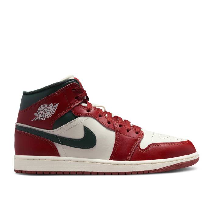 ナイキ エアジョーダン Air Jordan 【 Jordan 1 Mid \u0027Redstone Midnight Green\u0027 Men Redstone/Sail/Pure Platinum/Midnight Green 】 ミッド メンズ 純然たる Platinum プラチナム green 緑・緑であること