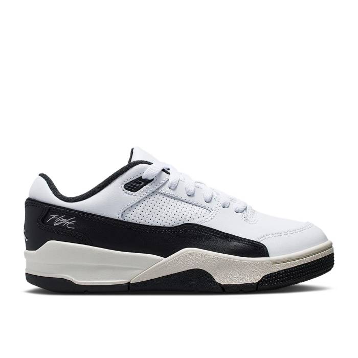 ナイキ エアジョーダン Air Jordan 【 Jordan Flight Court ガウス \u0027White Black\u0027 Youth White/Sail/Black 】 Flight 航空 厚地の外套 お坊っちゃん キッズ 白いこと 白いこと 黒いこと 黒いこと