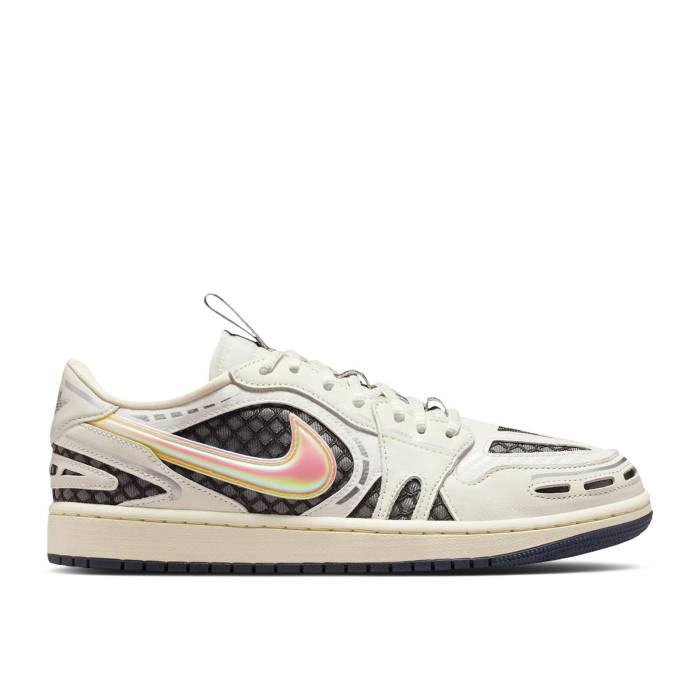 ナイキ エアジョーダン Air Jordan 【 Wmns Jordan 1 Low Method Of Make V3 \u0027Sail Coconit Milk\u0027 Women Sail/Coconut Milk/Anthracite/Metallic Silver 】 レディース Silver しろがね色・しろがね色